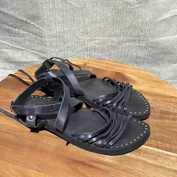 NWOT Free People Women’s Willow Wrap Gladiator Lace Up Leather Sandals Size 38 - Picture 5 of 11